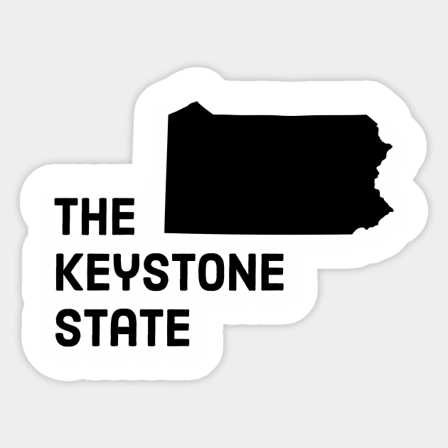 Pennsylvania - The Keystone State Sticker by whereabouts